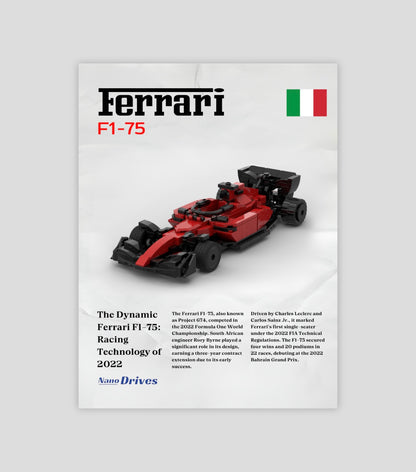 Ferrari F1-75 | Digitales Poster