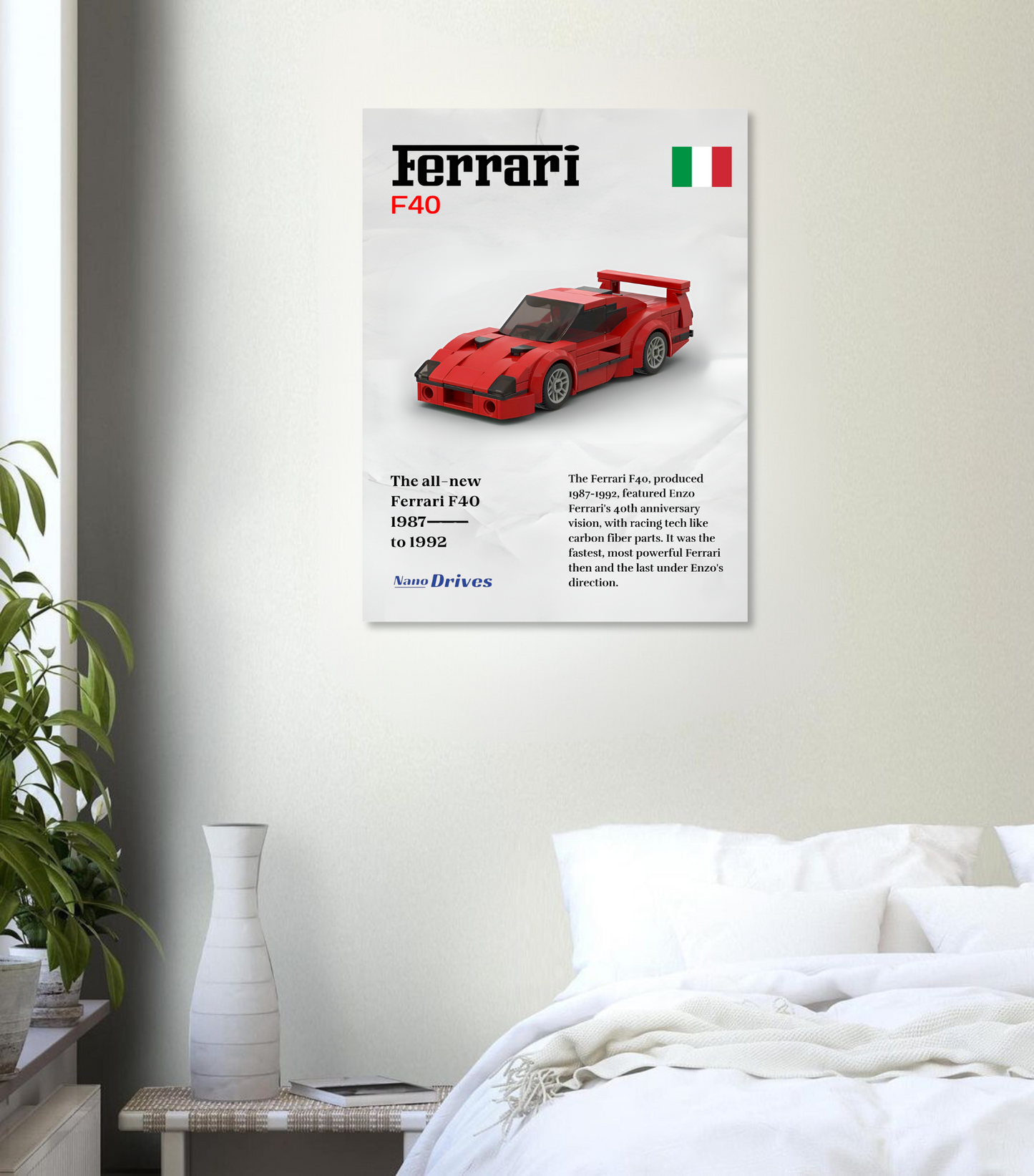 Ferrari F40 | Digitales Poster